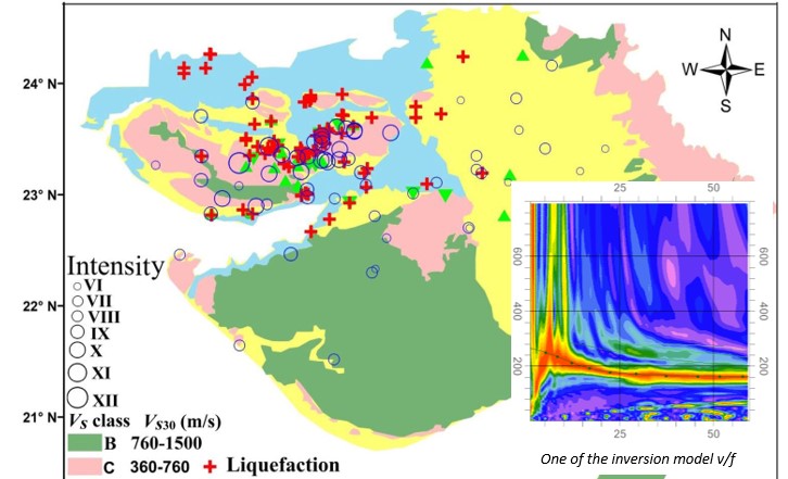 VS30 mapping and site characterization in the seismically active intraplate region of Western India: implications for risk mitigation (Da Sairam et al, 2019)