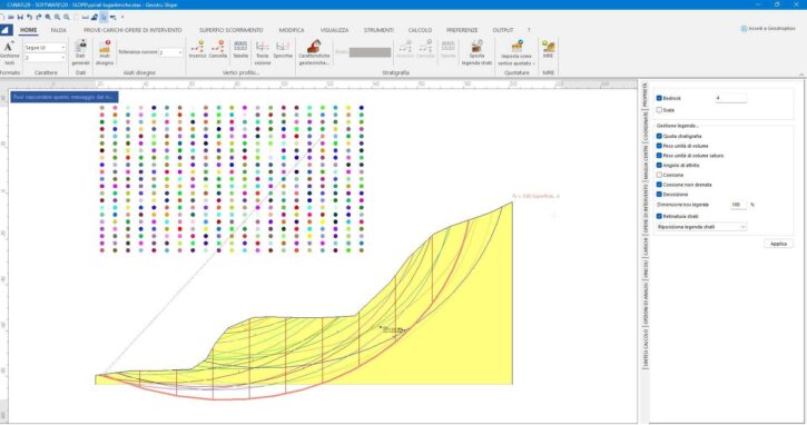 Slope spirale logaritmica geostru