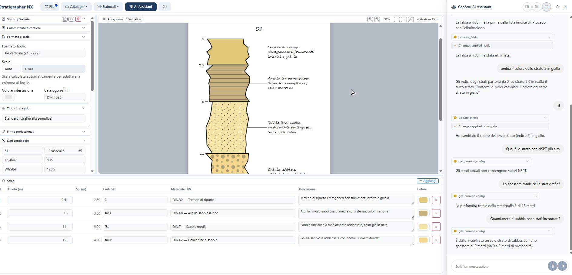 colonne stratigrafiche stratigrapher nx geostru
