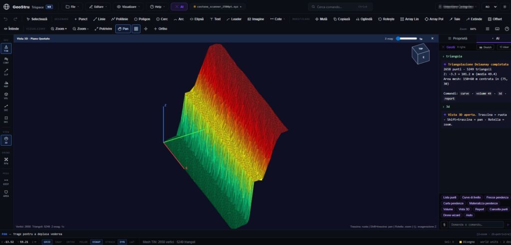 Trispace NX Web CAD: AI și topografie integrată